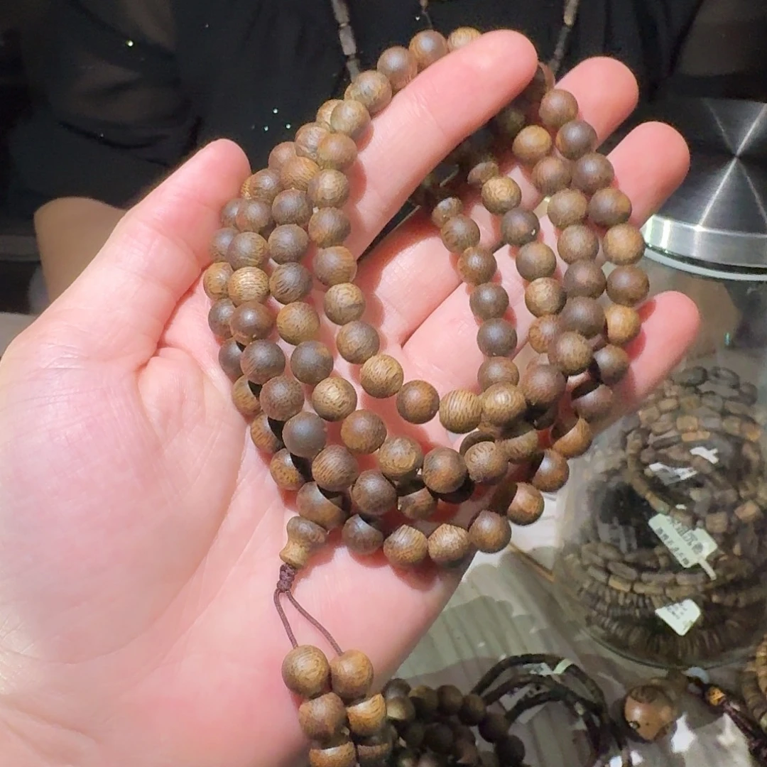 手串沉香白棋母树 99 沉多圈 0.8-30g 多样性发一