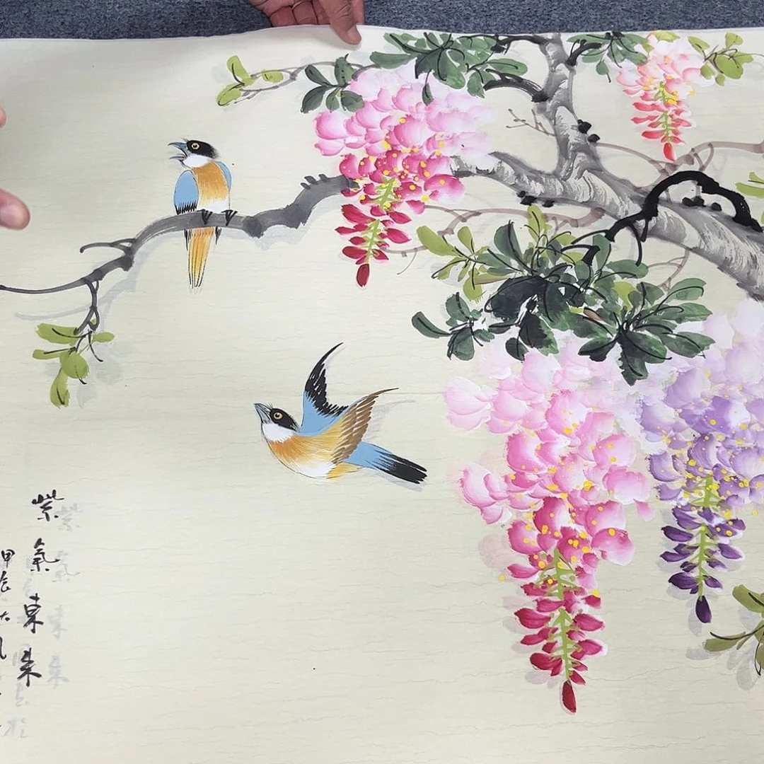 国画宣纸纯手绘作品作品