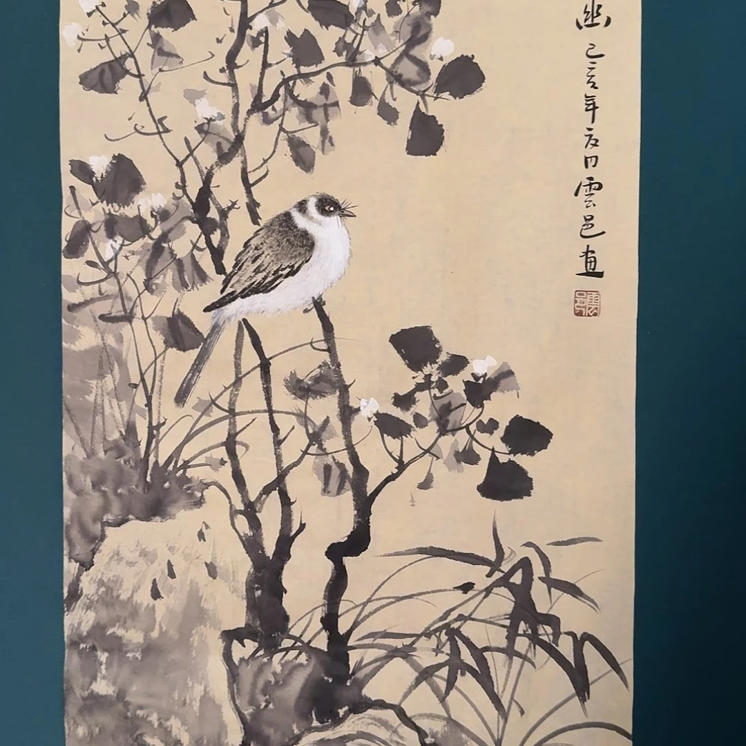国画云老师画作画作