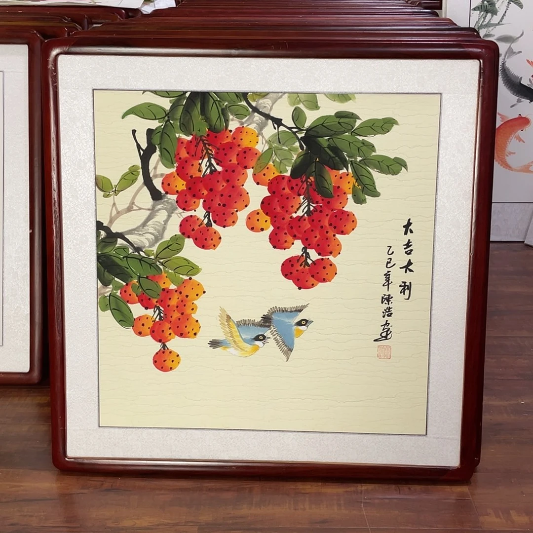 国画带框尺寸63*63厘米
