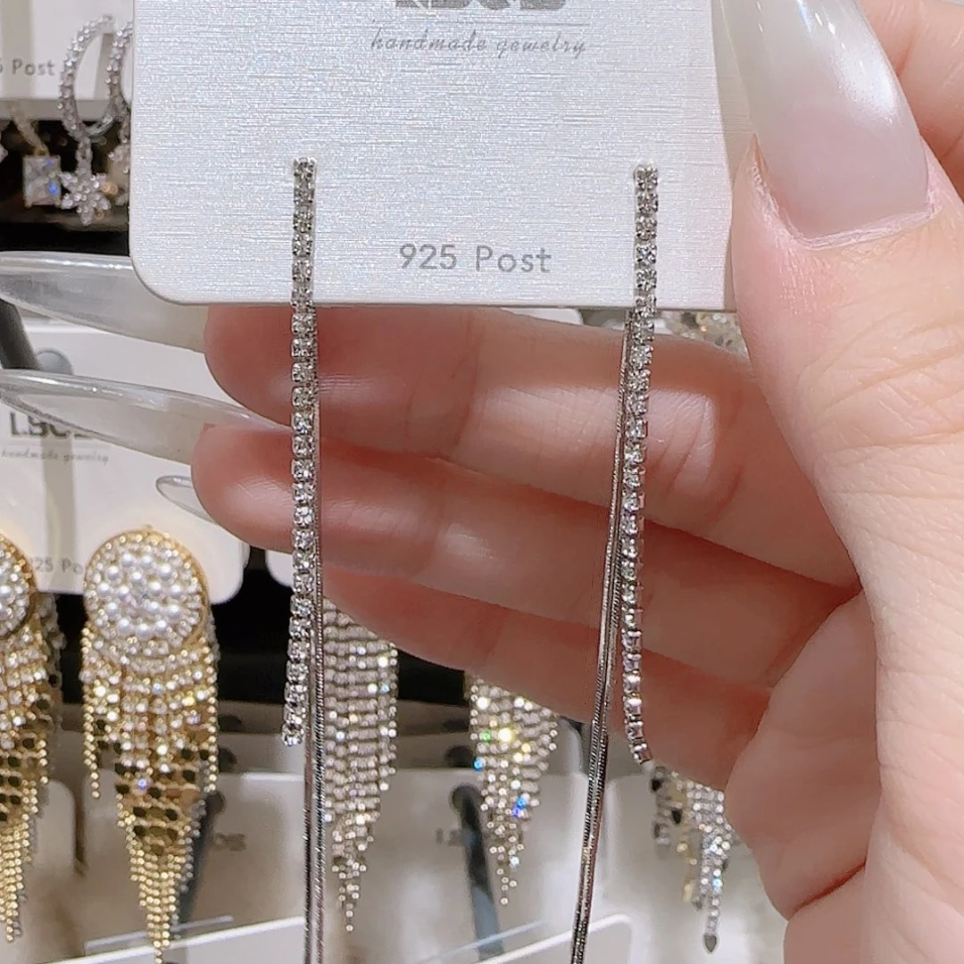 锆石铜合金925银耳环