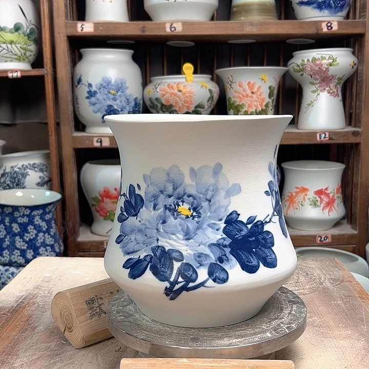 陶小蛮腰兰兰牡丹 新款新款陶瓷陶瓷微瑕