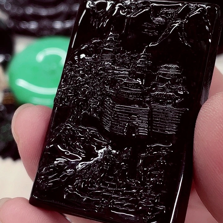 翡翠未镶嵌颈饰先鉴后发一物一证