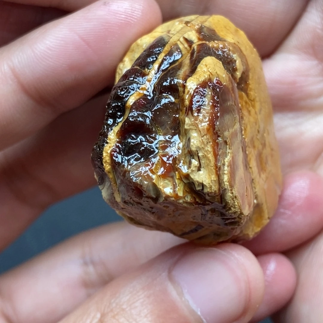 稻***子定制琥珀未镶嵌定制