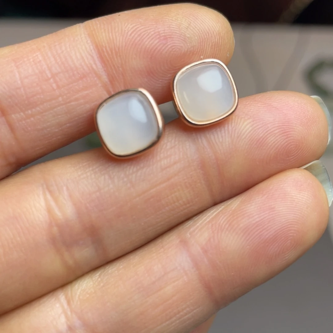 和田玉颈饰银S925镶嵌