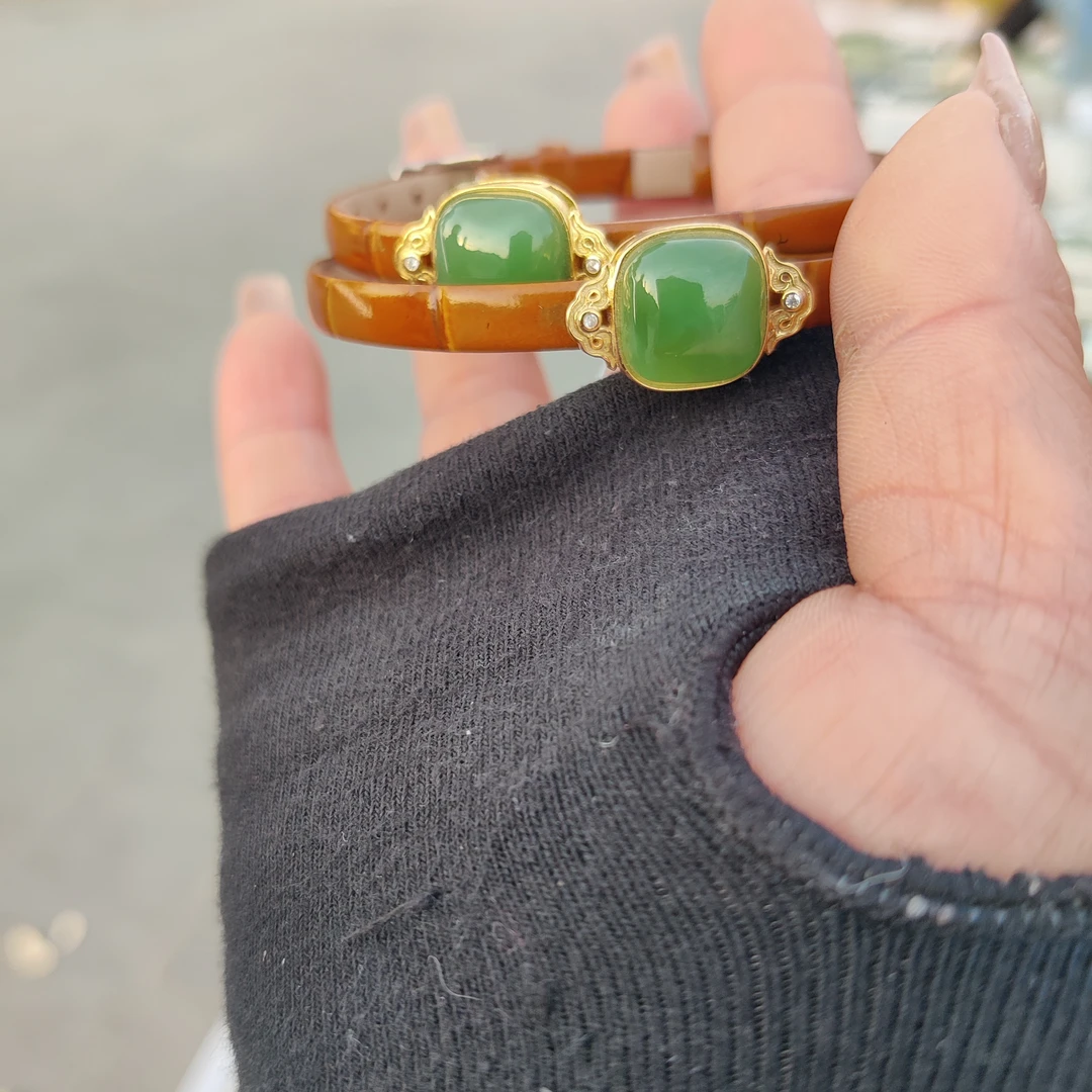 和田玉碧玉方糖表带多样性拍一发一（ZR）