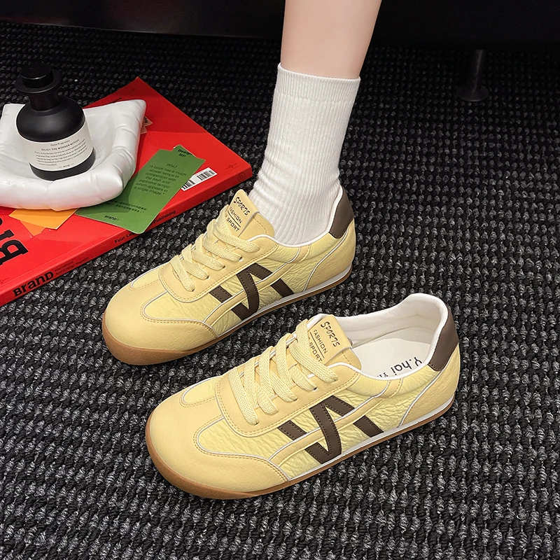 安踏联名TLXT网红爆款轻便透气德训鞋小白鞋女款2025新款底百搭休