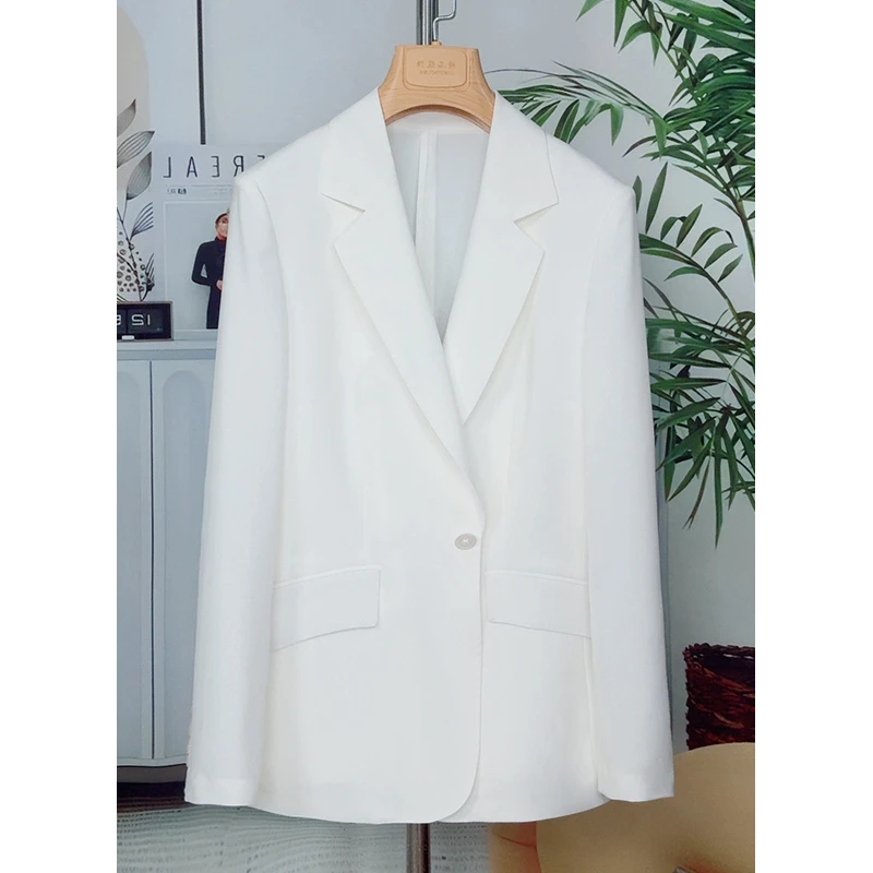 【蛋蛋推荐】2025早秋新款 小西装外套女百搭气质纯色休闲时尚
