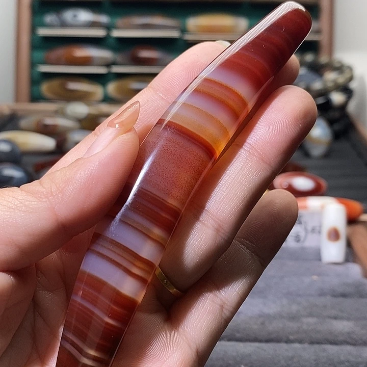 羽***鹤玛瑙/玉髓未镶嵌吊坠(不含链)