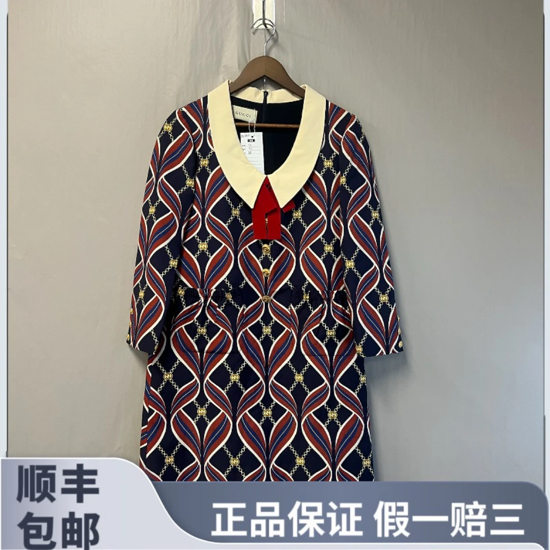 99新 GUCCI/古驰 Gucci 秀款复古女士连衣裙38码 99新#LL6332