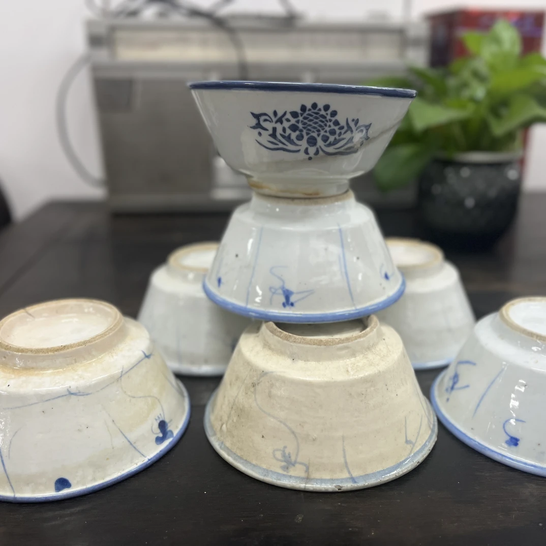 复古陶瓷米饭碗日式芝麻釉釉下彩设计适合家用