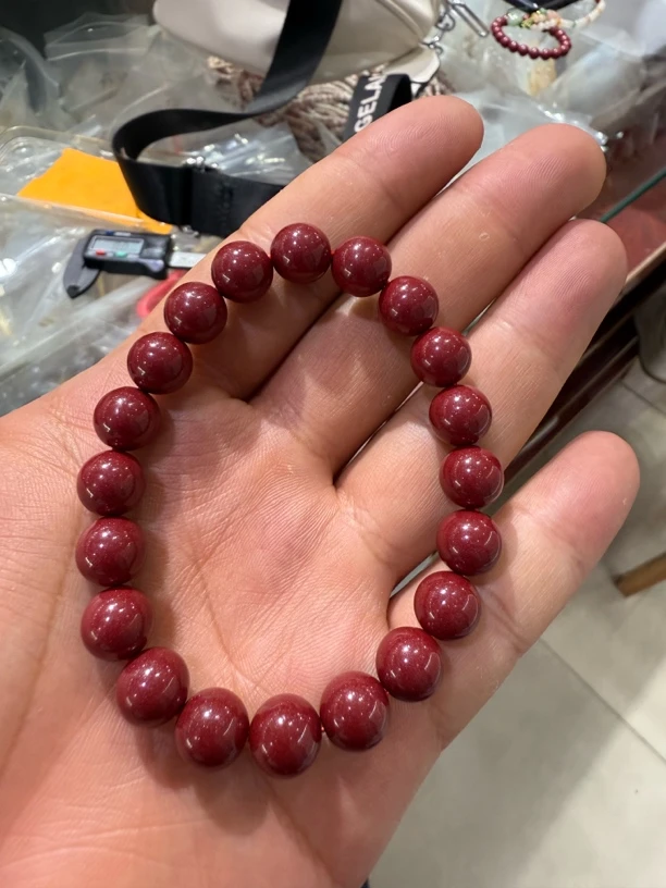 含辰砂工艺品2146高含量紫金砂卡10手串（克重40左右）