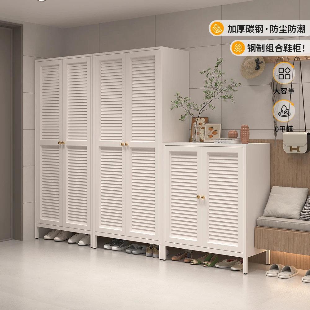 中古风鞋柜门外走廊置物柜储物柜家用入户玄关多层大容量收纳鞋架