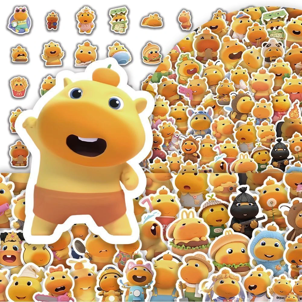 378张水豚噜噜可爱卡通表情网红爆款萌物贴纸手机ins风装饰贴纸