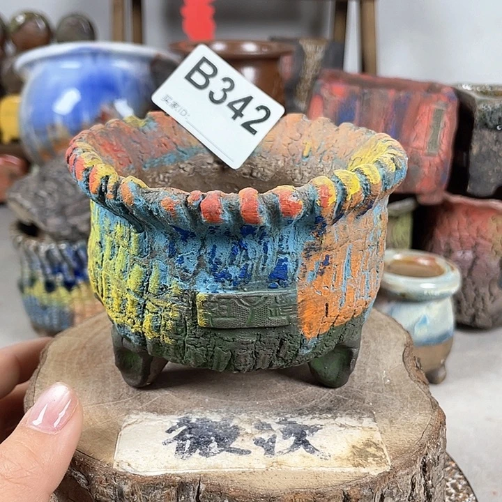 紫砂花盆开播福利 陶瓷花盆