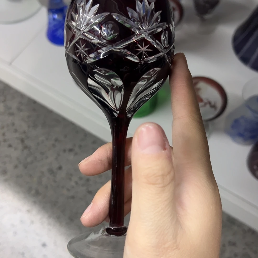 平底款水晶玻璃微瑕一个