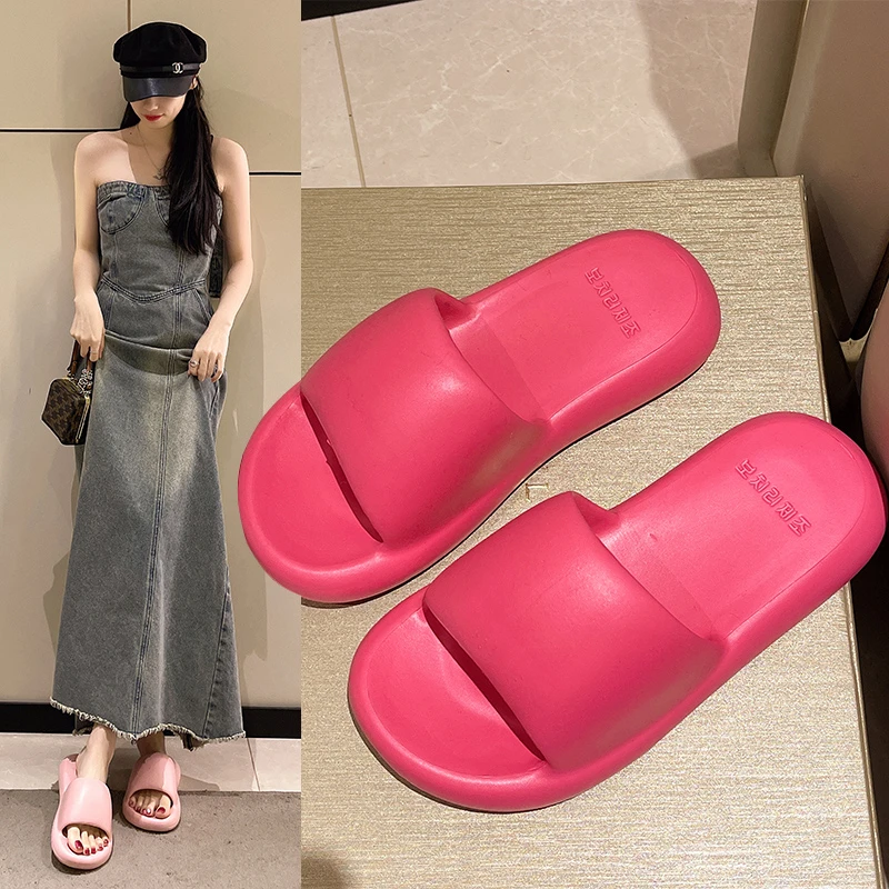 网红爆款eva踩屎感凉拖鞋女夏季防滑厚底舒适家居室内外穿拖鞋