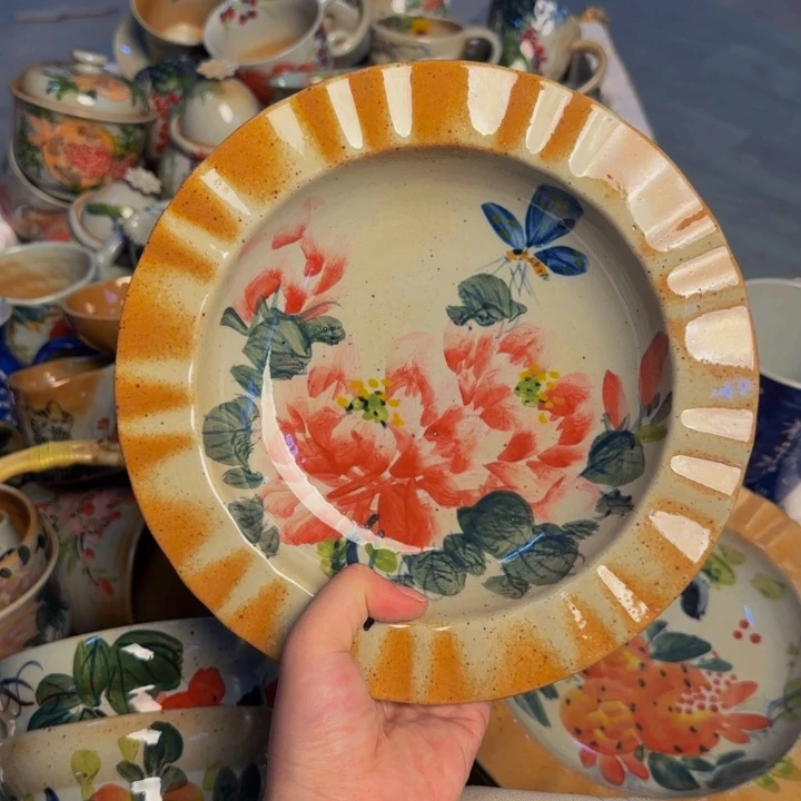 瓷片景德镇陶瓷手工手绘