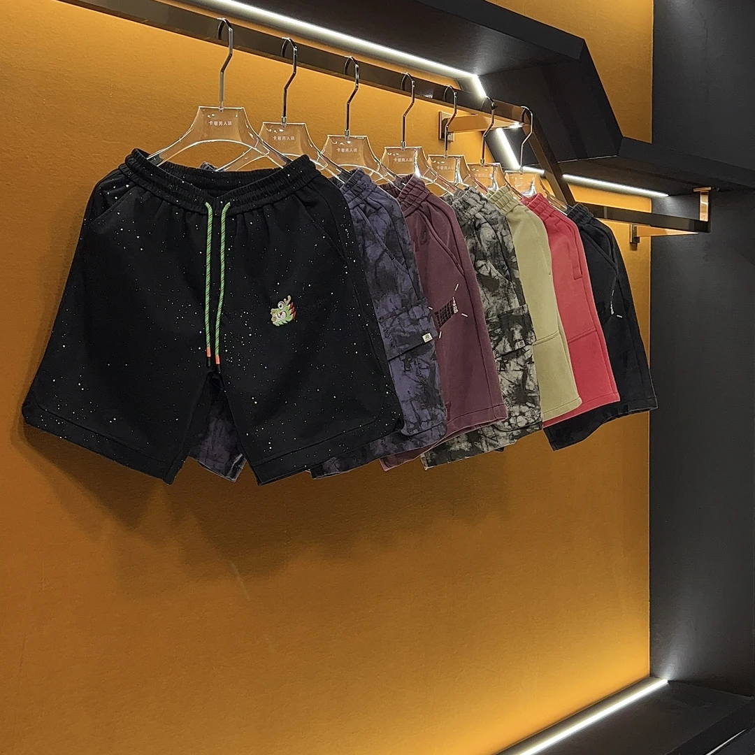 k1-系{101--199}-夏季潮牌个性百搭时尚休闲短裤男女同款