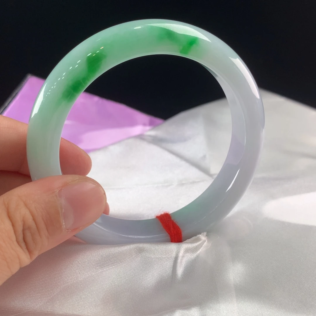 翡翠未镶嵌手镯圈口58.3