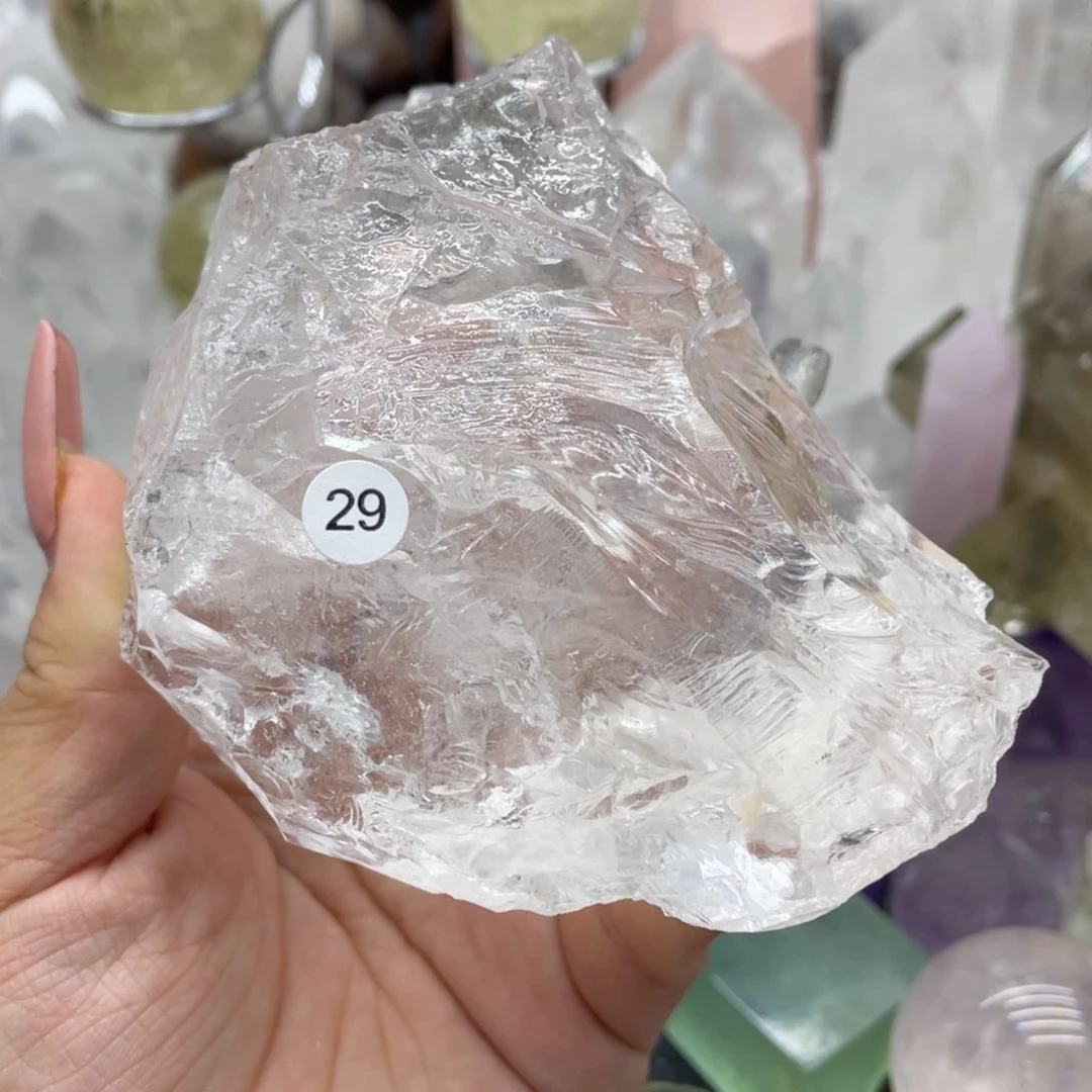 白阿塞原石未镶嵌水晶周*?29