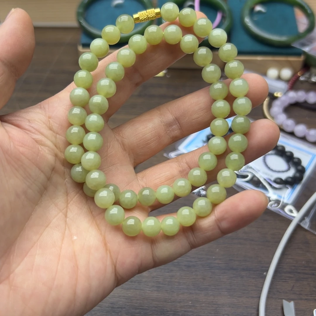 和田玉未镶嵌颈饰477