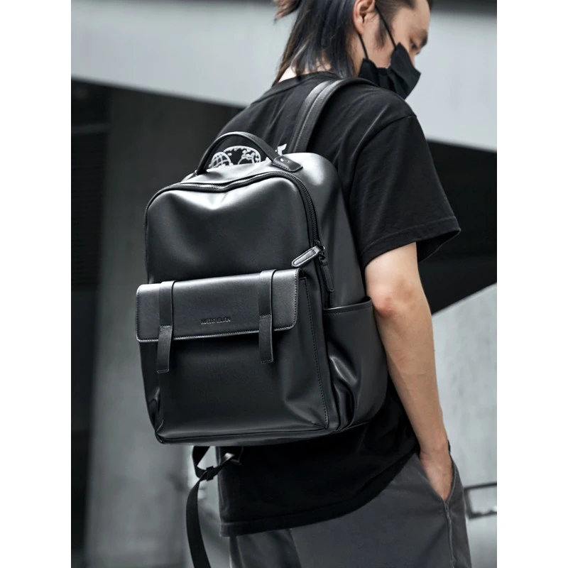 双肩包男士大容量商务通勤男款背包多功能电脑包休闲简约学生书包