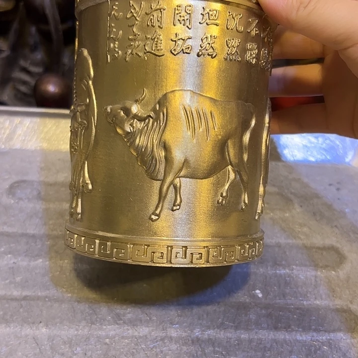 黄铜摆件，文房工艺品摆件