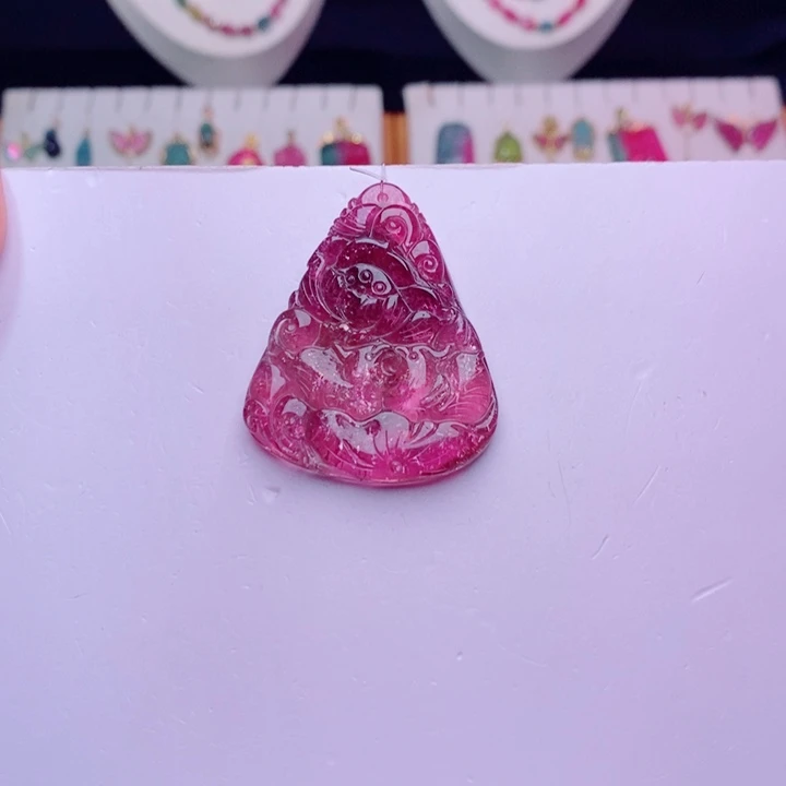 碧玺颈饰未镶嵌吊坠m