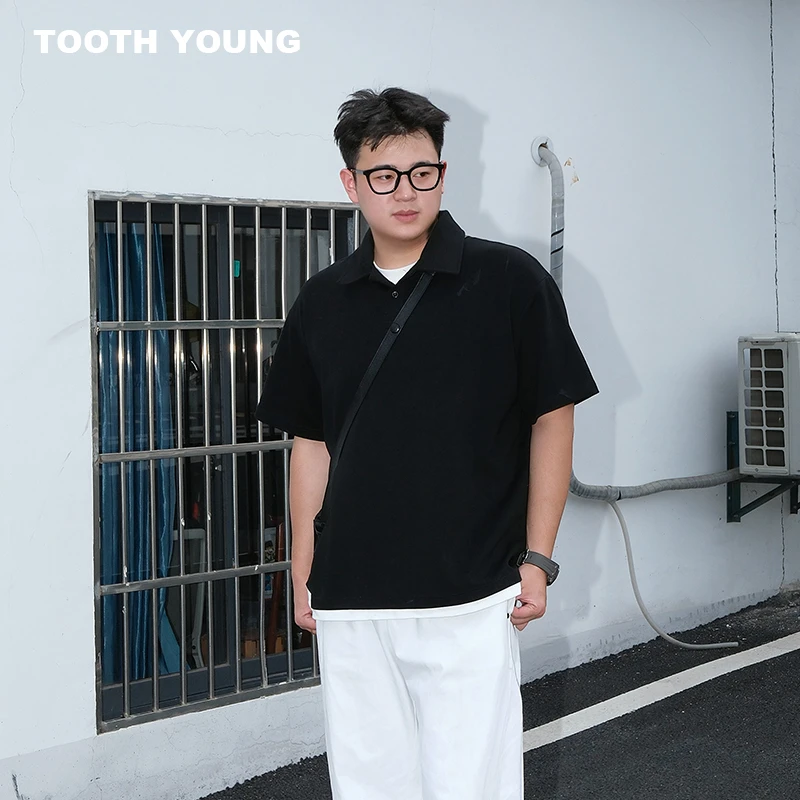 TOOTH YOUNG 【有格调的Polo衫】240g假两件夏季短袖