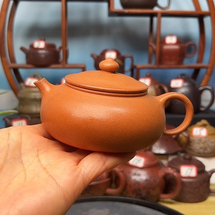 紫砂茶壶微瑕不带证书礼盒170cc