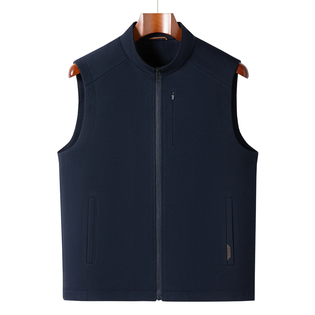 卝石男士商务休闲系列立领羊毛马甲