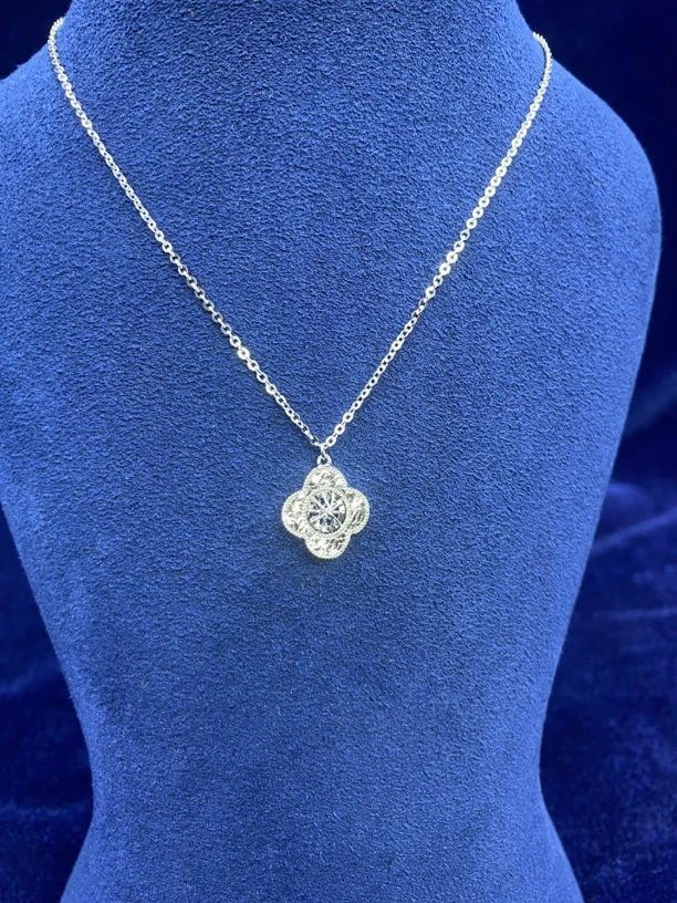 铂金PT950四叶草套链