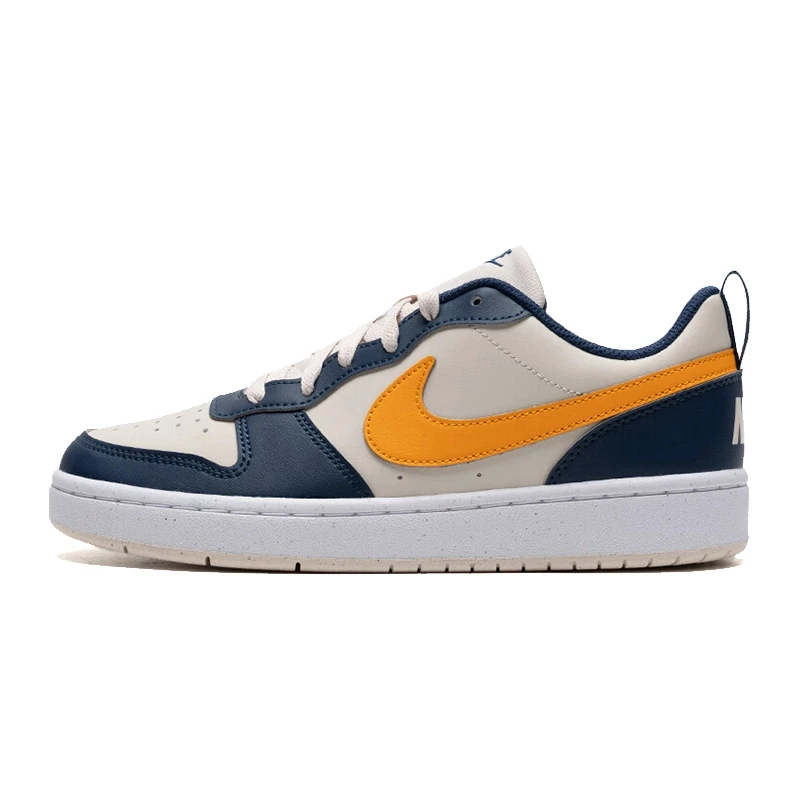 NIKE/耐克COURT(GS)大童深藏青橘黄百搭板鞋运动鞋DV5456-126