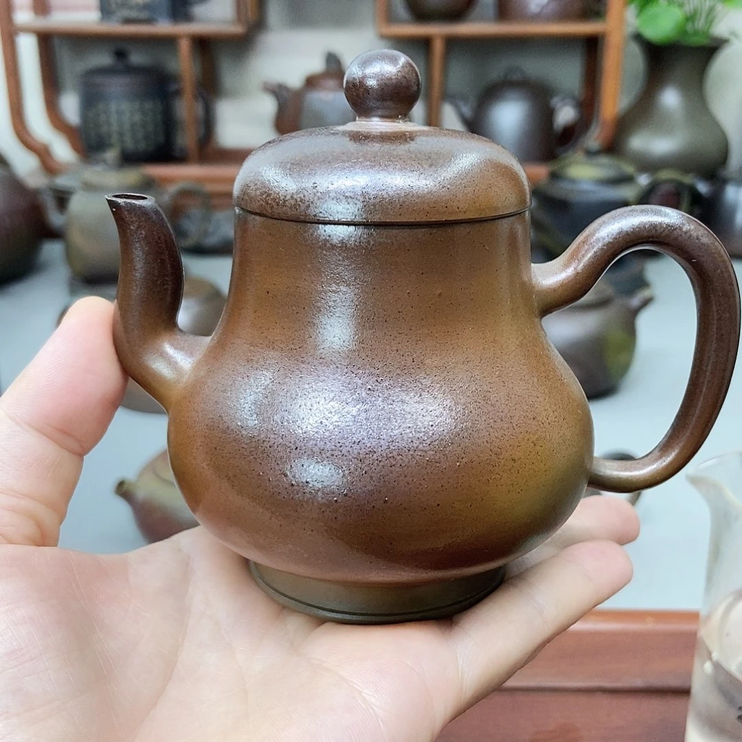 钦州坭兴陶柴烧壶170cc