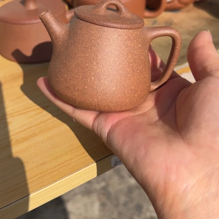 茶壶紫砂降坡泥半手110