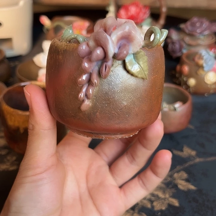 千玺造物紫藤茶杯