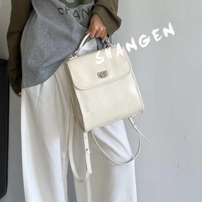 【尚恩CC】SK-82855-陶白-23*11*23轻奢女士新款三合一斜挎双肩包