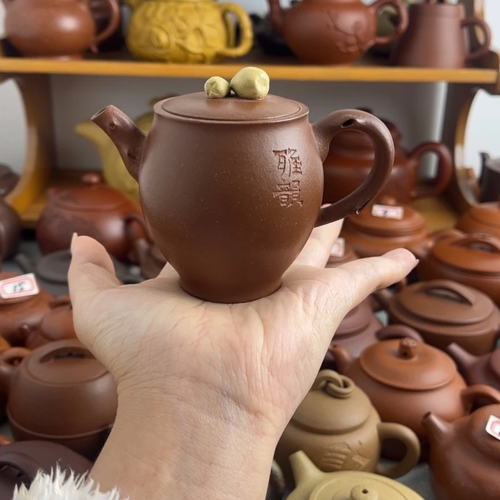 紫砂茶壶150cc降坡半手