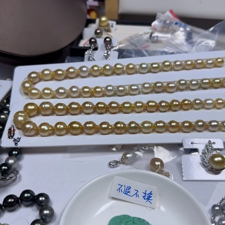 海水珍珠颈饰银S925镶嵌