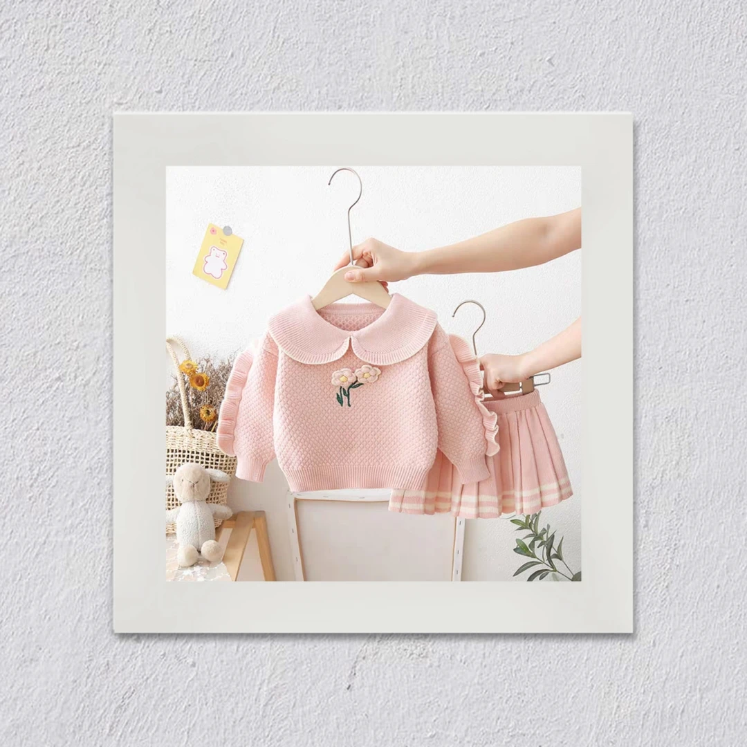 D180女童秋冬装洋气宝宝百搭套装