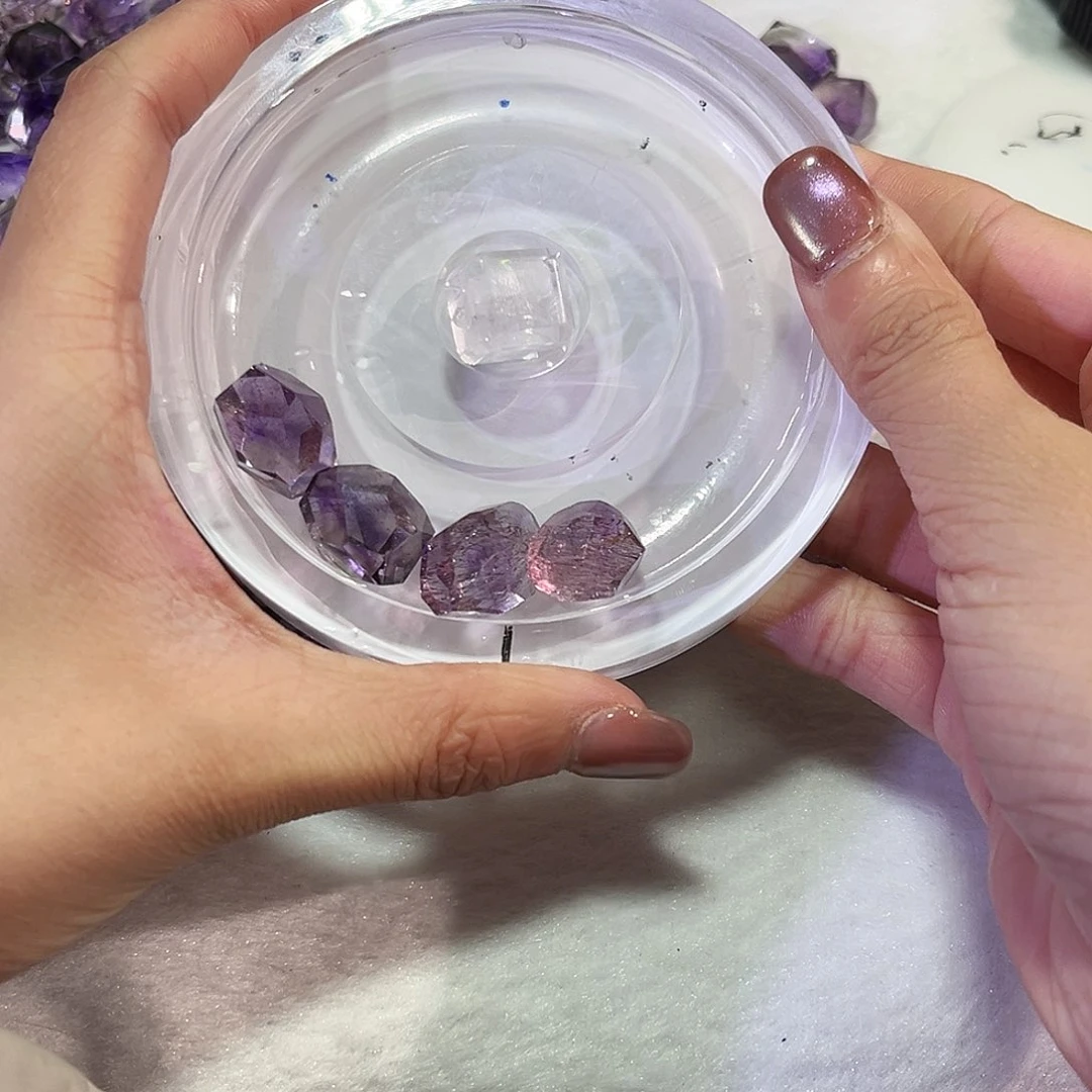 水晶耳饰未镶嵌太****士13打孔