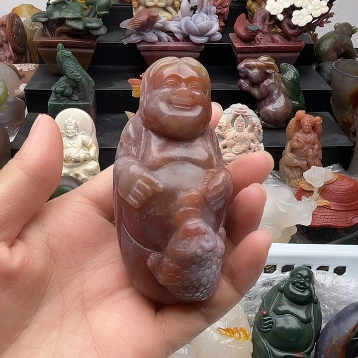 石英质玉未镶嵌手把件