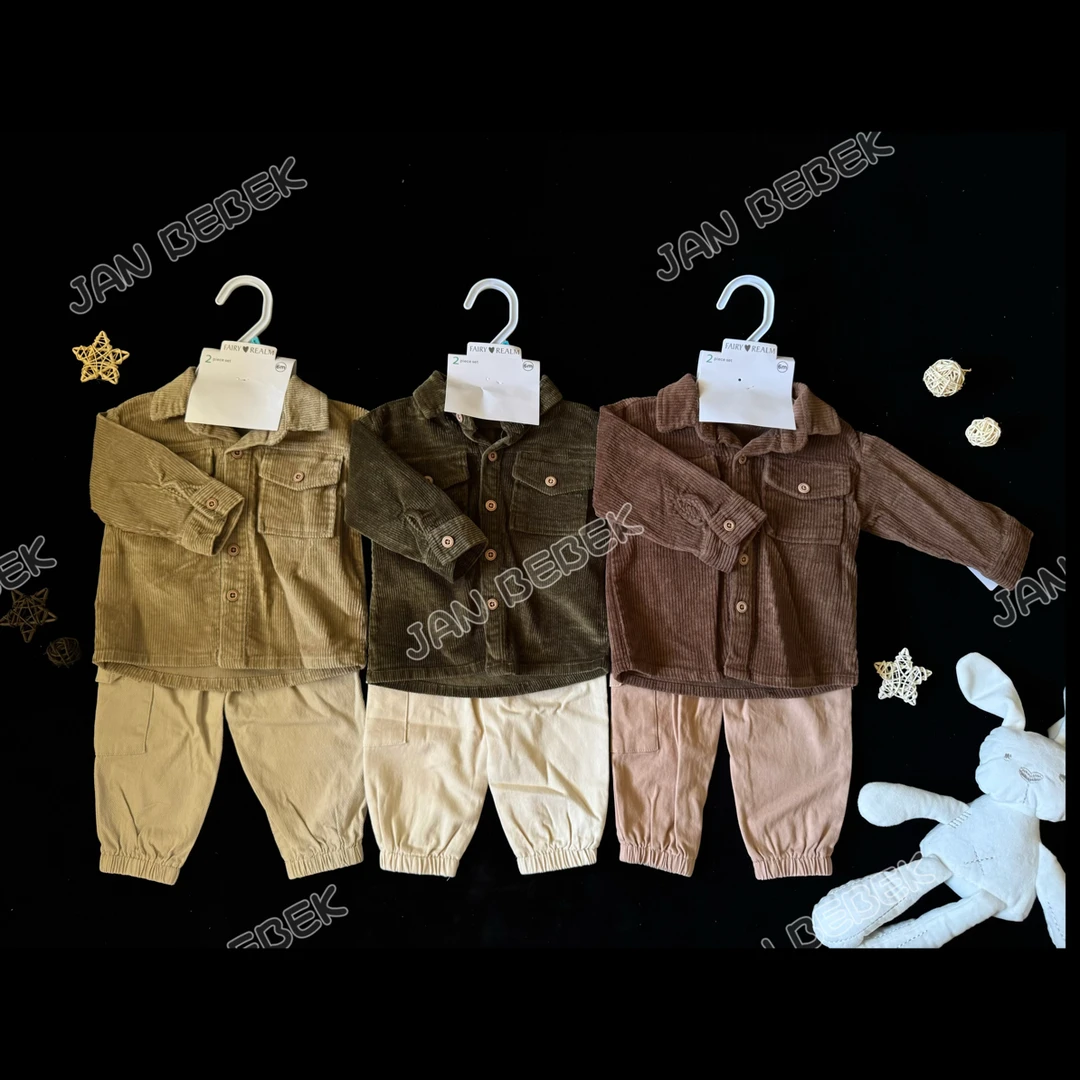 男宝套装2025秋季新款洋气时髦纯棉灯芯绒两件套