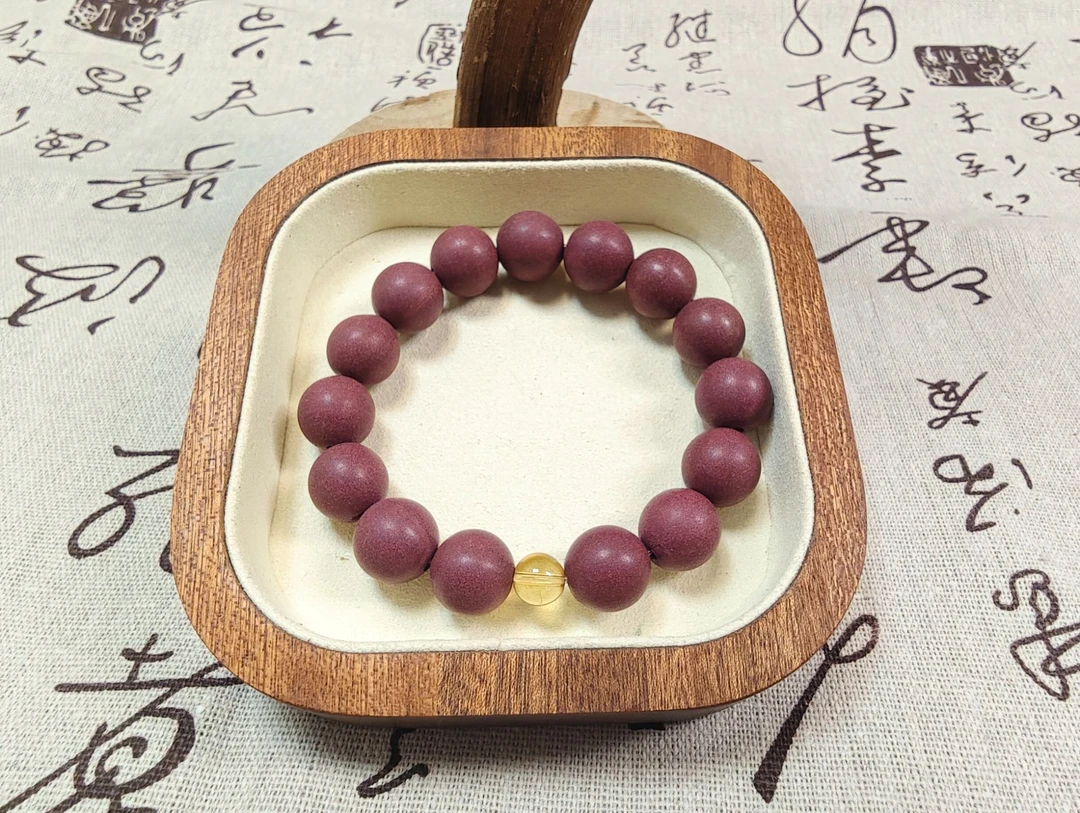 【山水之间】天然合香珠 “玫瑰驻颜香” 草本手作 合香手串