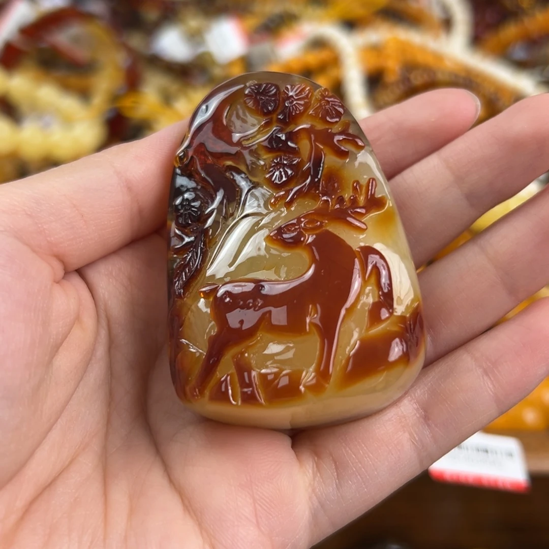 琥珀未镶嵌珠宝奇石