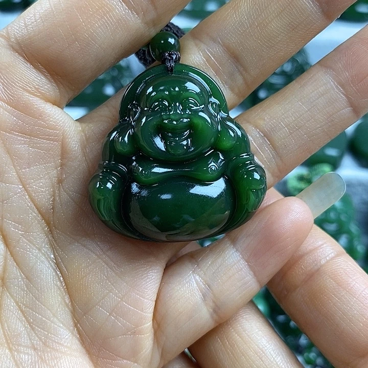 吊坠(不含链)未镶嵌和田玉（碧玉）34