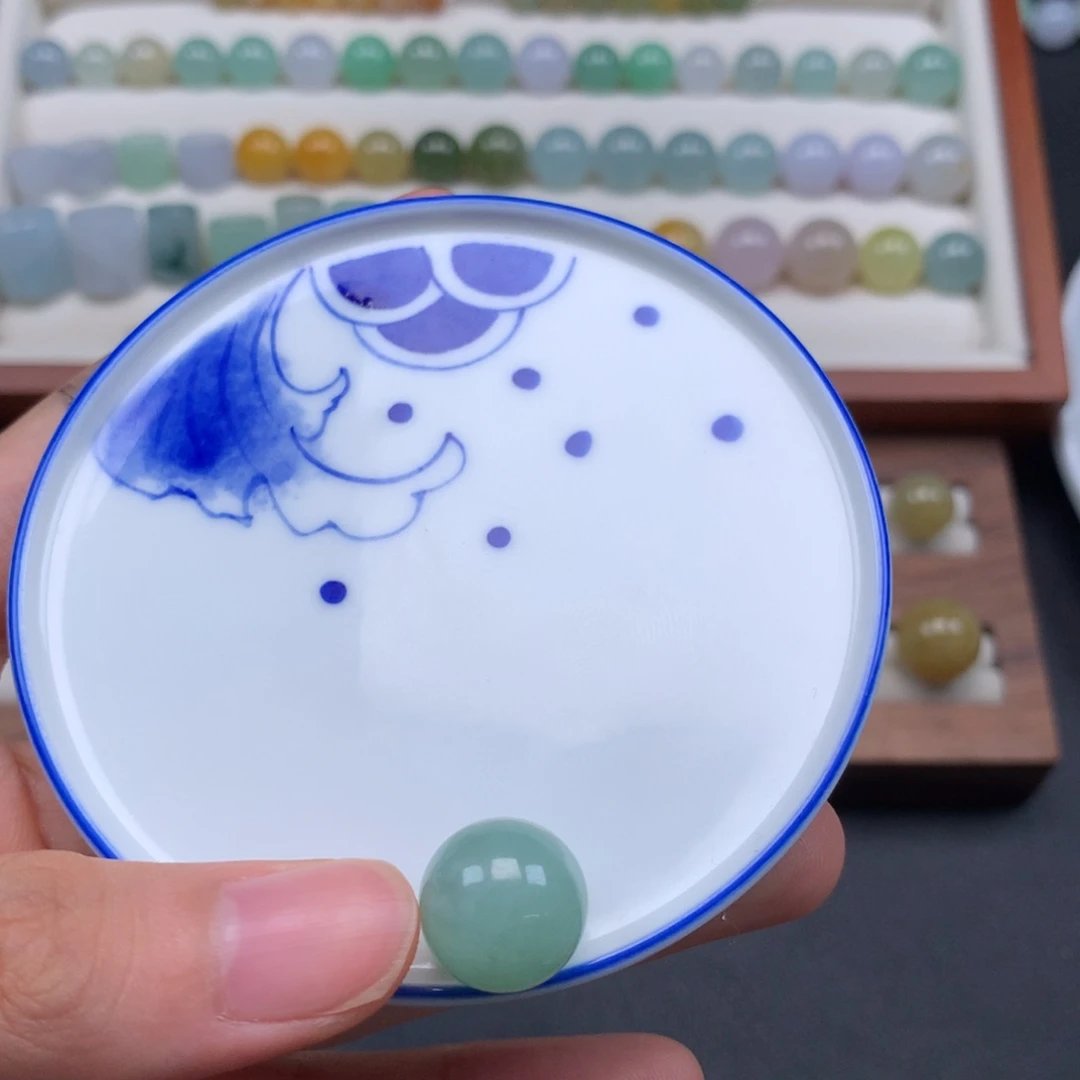 翡翠散珠天然缅甸a货翡翠35号