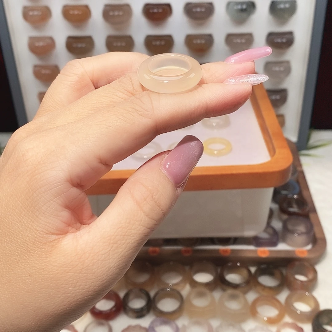 .***玛瑙/玉髓未镶嵌戒指港13