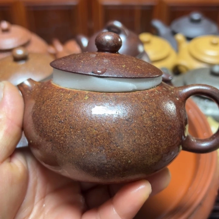 茶壶紫砂宜兴原矿金丝楠木